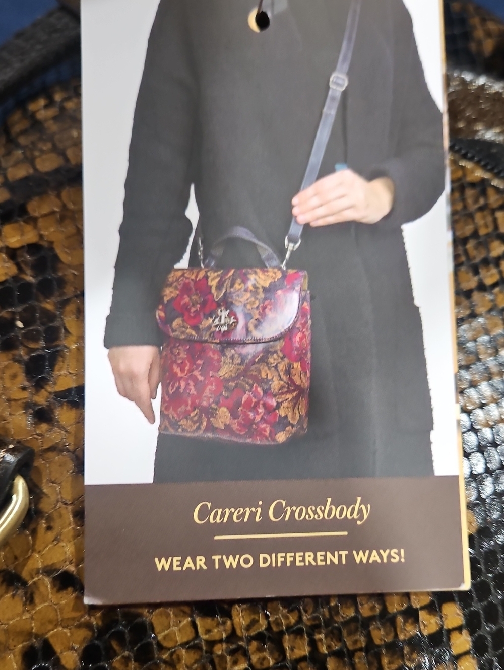 Patricia Nash *RARE Python Print Careri Bag - NWT - Picture 7 of 10